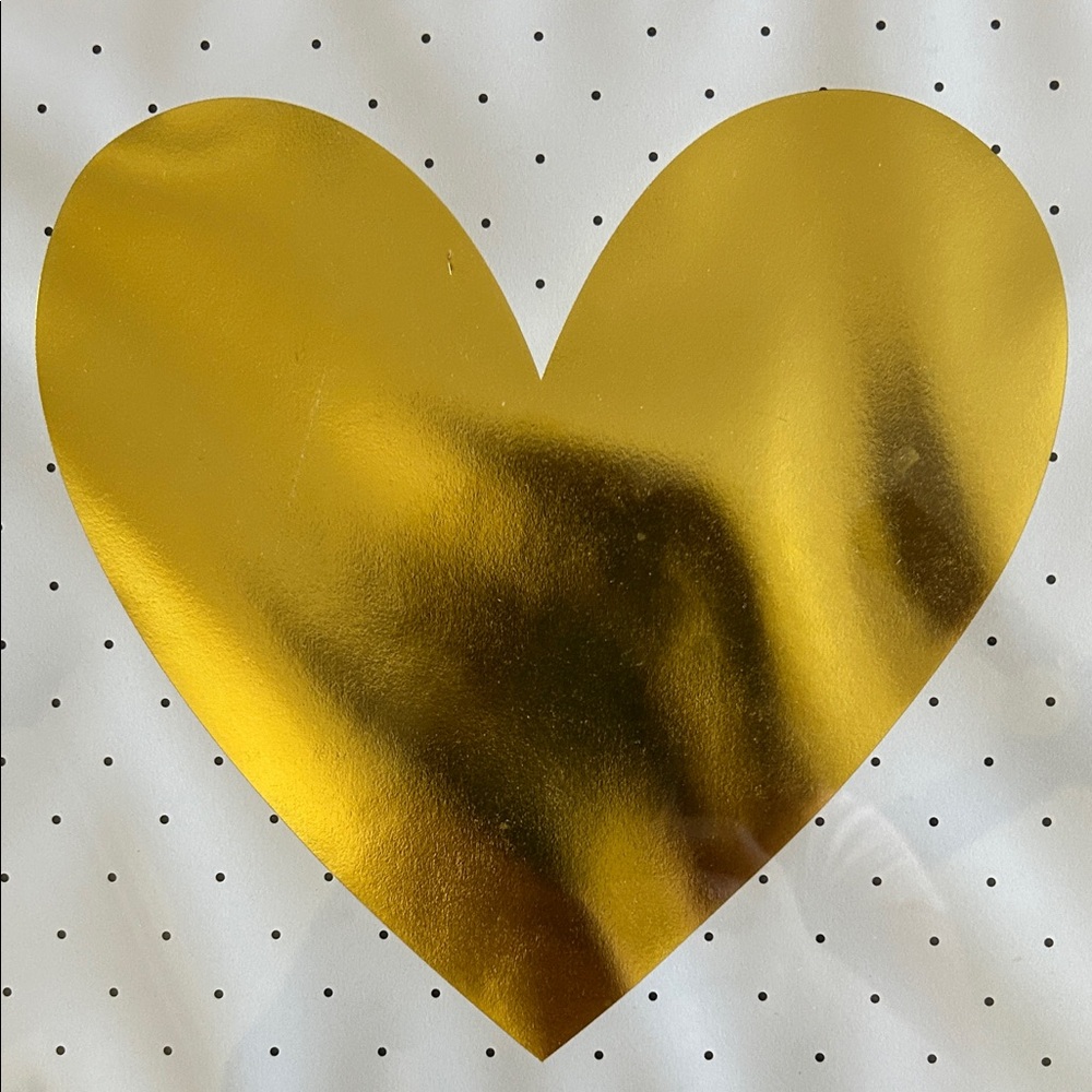 Hobby Lobby Gold Heart and Love Text Art Set - Picture 3 of 4